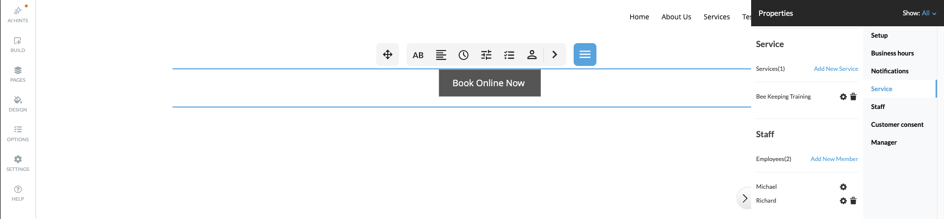Appointment Scheduler configuration