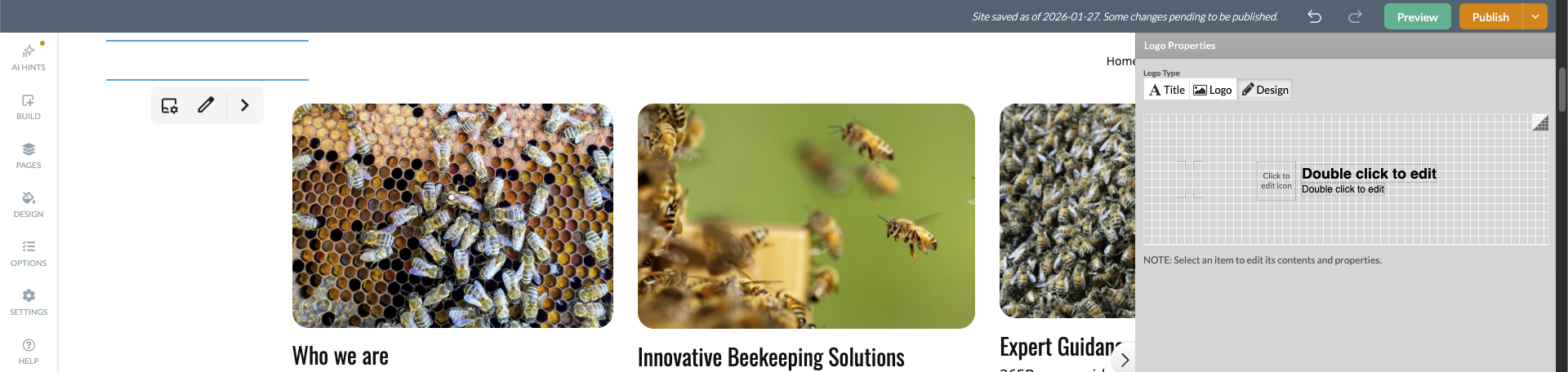 Built-in Logo Designer